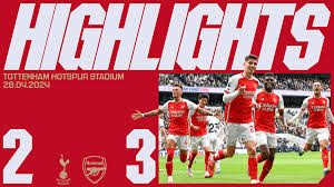 Arsenal beats spurs 2-3