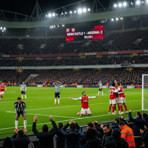 Unbelievable Arsenal comeback to beat Newcastle 2-1 at St Jameson Park.