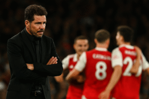 Arsenal 4 -0 Atletico Madrid in the uefa champions league